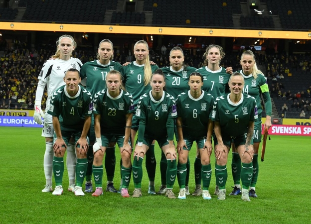 Lietuvos moterų futbolo rinktinė Švedijoje užbaigė pasirodymą pasaulio čempionato atrankoje