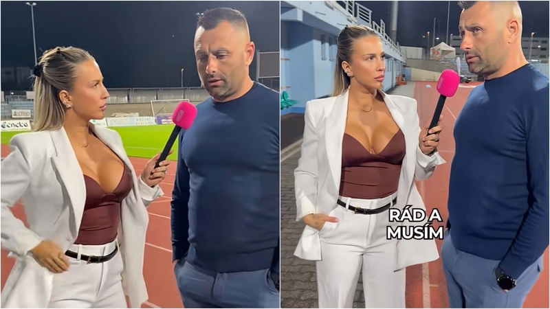 Plinta futbolo trenerio interviu: iš paskutiniųjų stengėsi nežiūrėti į žavingą žurnalistę
