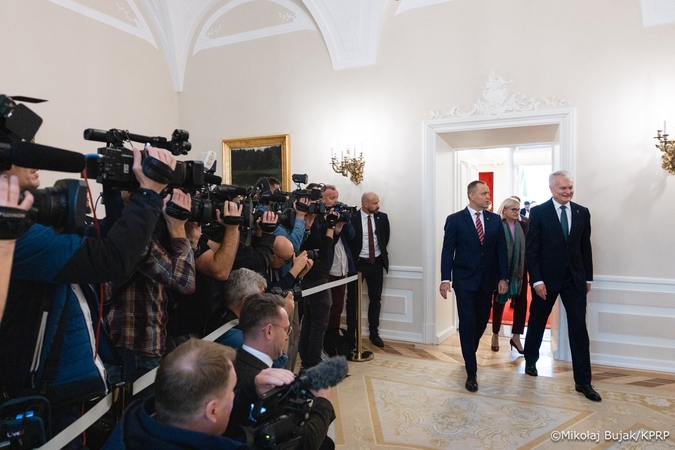 Nawrockis: Lenkija ir Lietuva vienodai supranta Rusijos keliamą grėsmę