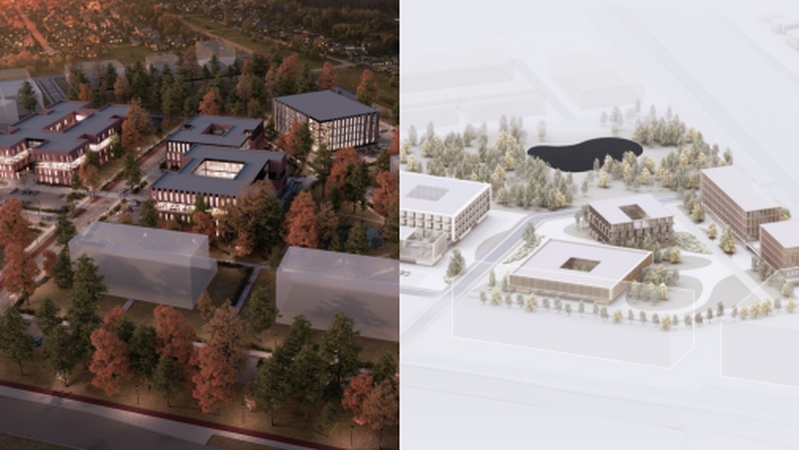 Šiaurės prospekte planuojamam gydymo įstaigų kompleksui – dvi architektūrinės idėjos