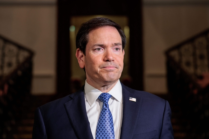 Rubio: kaltinimai kenkimu Ukrainai pykdo Trumpą