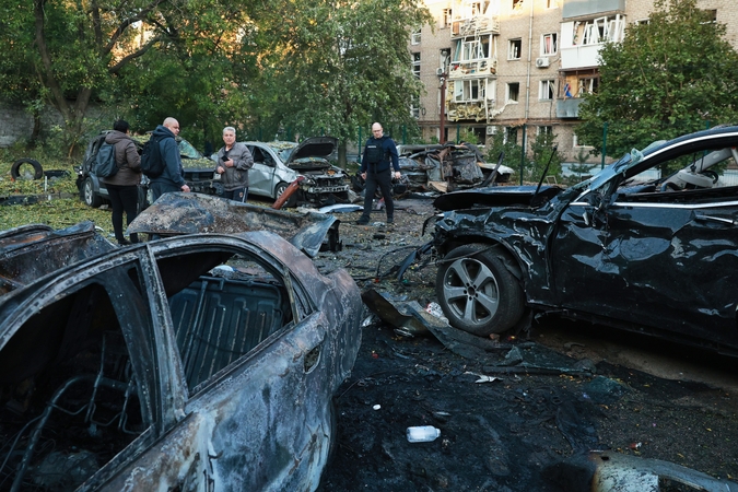 Per Rusijos smūgius Ukrainoje žuvo du žmonės, penki sužeisti