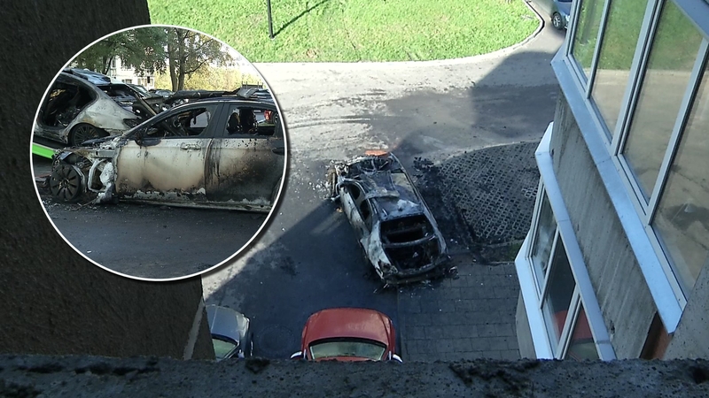 Žmones iš miego pakėlė garsus sprogimas: iš automobilio beveik nieko neliko