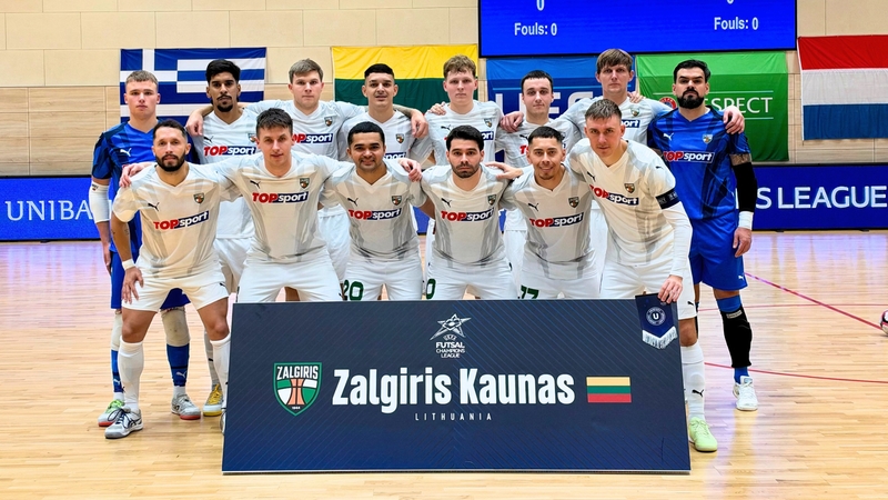„Kauno Žalgiris“ pergale pradėjo UEFA Futsal Čempionų lygos pagrindinį etapą