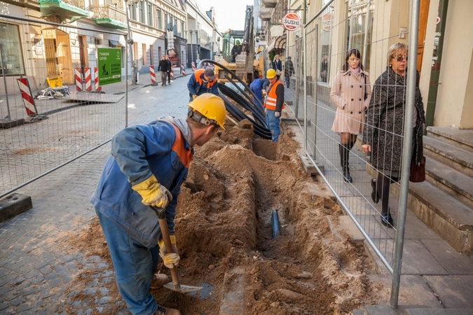 Vėl verda Vilniaus gatvės rekonstrukcijos darbai