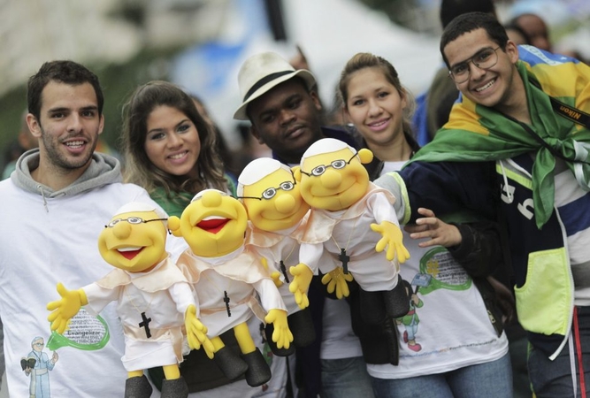 Brazilijoje 1,5 mln. žmonių susirinko pamatyti "neturtėlių popiežiaus"