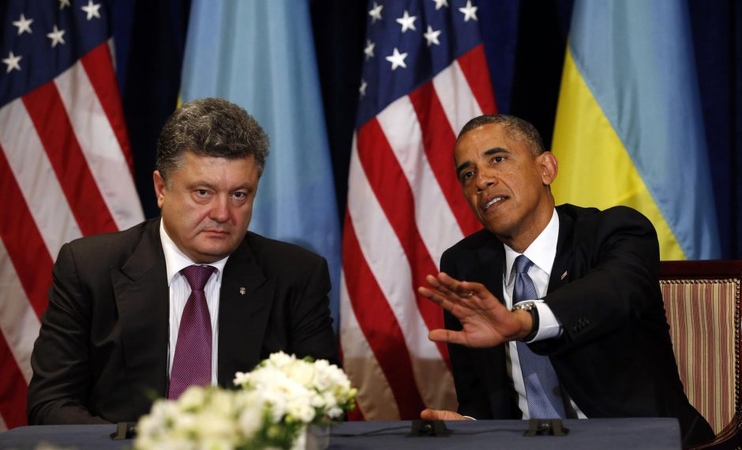 Petro Porošenka ir Barackas Obama susitiko Varšuvoje