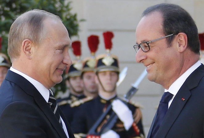 V. Putinas atvyko į Prancūziją derėtis