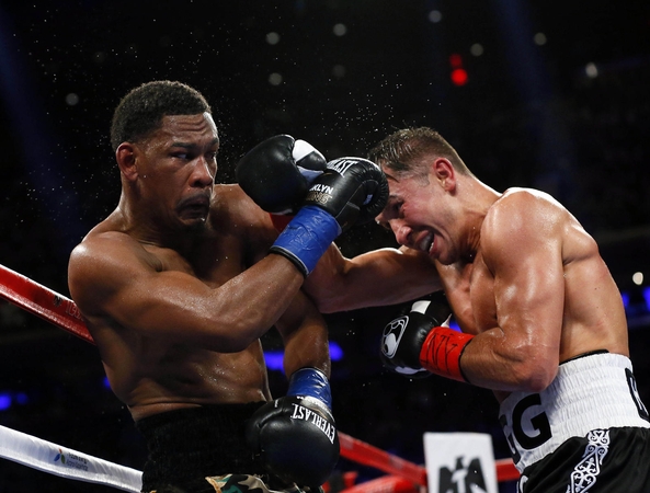 Boksininkas G. Golovkinas 18-tą kartą apgynė čempiono titulus