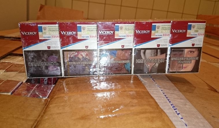 Sulaikytas beveik 40 tūkst. eurų vertės cigarečių kontrabandos krovinys