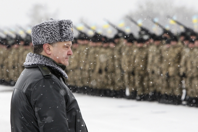 P. Porošenka: Ukraina neįžvelgia alternatyvos Minsko paliaubų sutarčiai