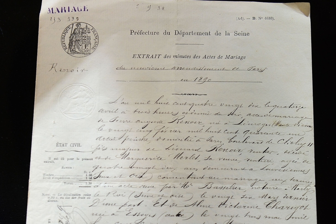 P.A. Renoiro darbai, asmeniniai daiktai aukcione parduoti už 1,3 mln. dolerių