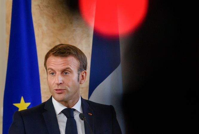 E. Macronas smerkia „karingą“ Turkijos retoriką