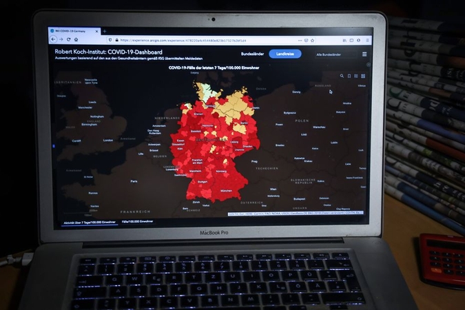 Vokietijoje patvirtinti 23 648 nauji COVID-19 atvejai