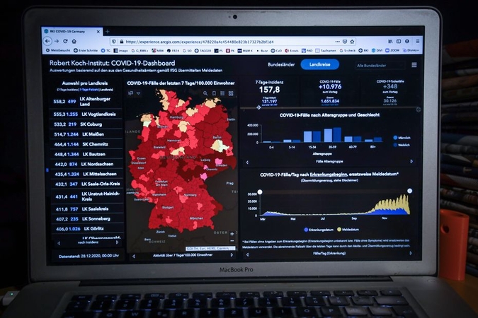 Vokietijoje koronaviruso pandemijos aukų skaičius perkopė 30 tūkst.