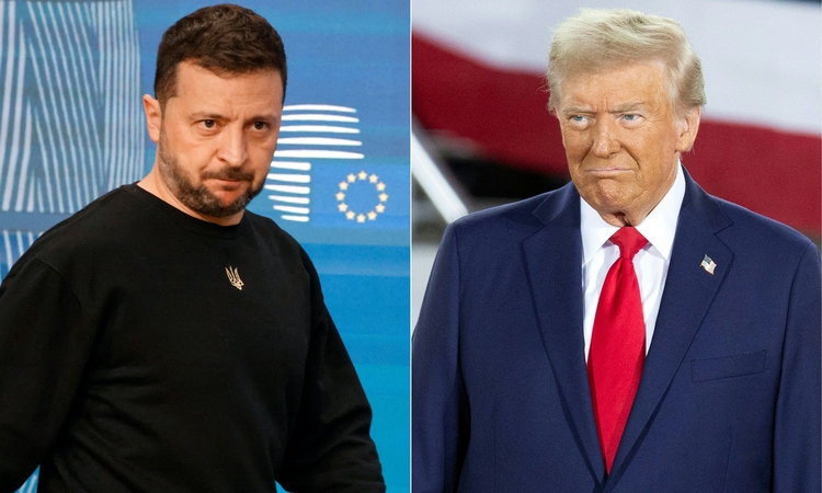 V. Zelenskis ir D. Trumpas galbūt susitiks Paryžiuje