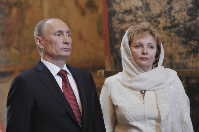Vladimiras Putinas ir jo buvusi žmona Liudmila.
