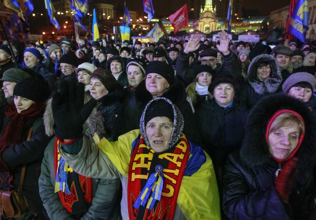 Protestai Ukrainoje.