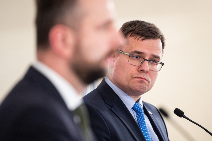L. Kasčiūno ir Lenkijos gynybos ministro spaudos konferencija.