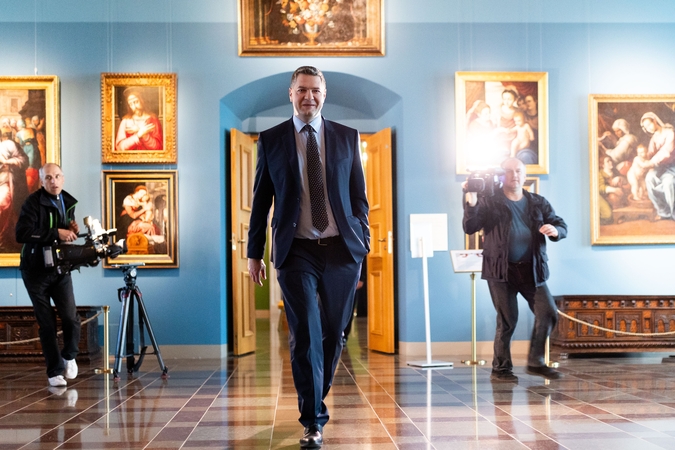 A. Mazuronio porinkiminė spaudos konferencija.