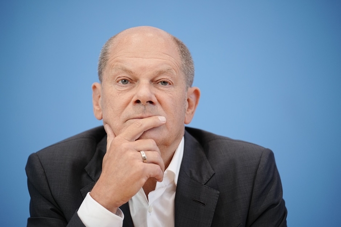 Vokietijos kancleris O. Scholzas pažadėjo tolesnę karinę ir finansinę pagalbą Ukrainai