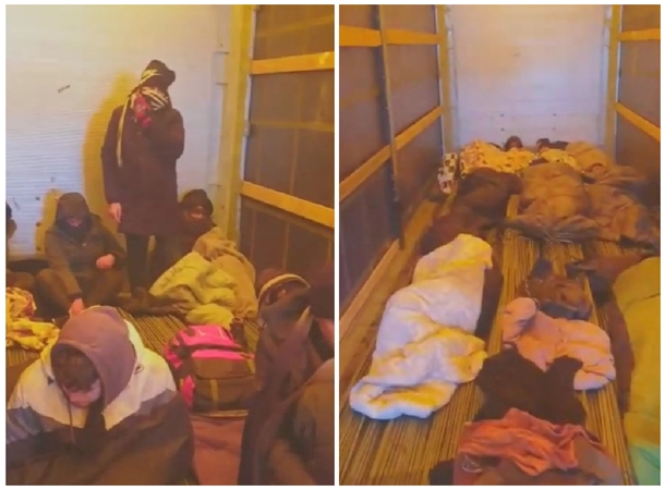Pasieniečiai sulaikė vilkiką su devyniais neteisėtais migrantais: svarsto, ką daryti toliau