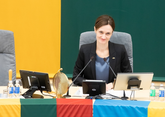 Seimo pirmininkė: per pastarąjį laiką negirdėjau konkrečių opozicijos antiinfliacinių pasiūlymų