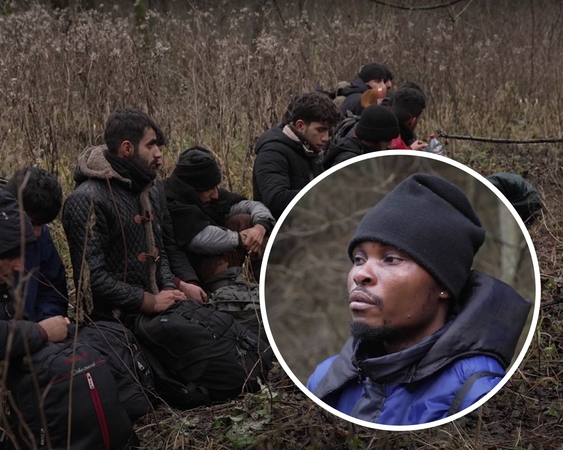 Paviešino vaizdus iš pasienio: į Lietuvą bandė patekti dvi migrantų grupės
