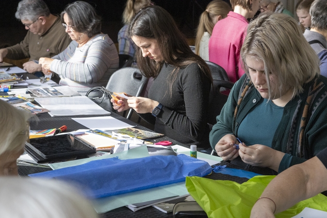 Upių koliažų dirbtuvės