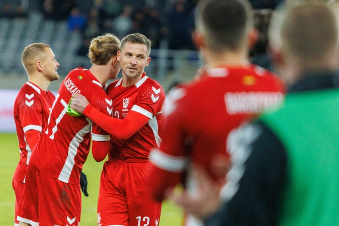 Pralaimėjimas: Lietuvos futbolo rinktinė nusileido estams