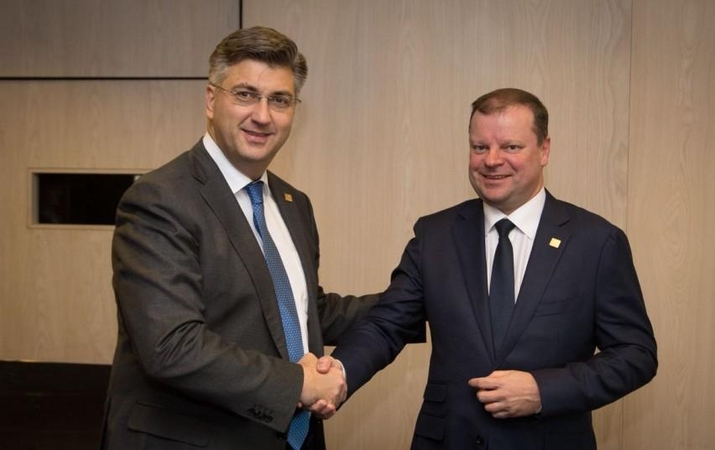 Lietuvos ir Kroatijos premjerai aptarė tiesioginių skrydžių galimybę