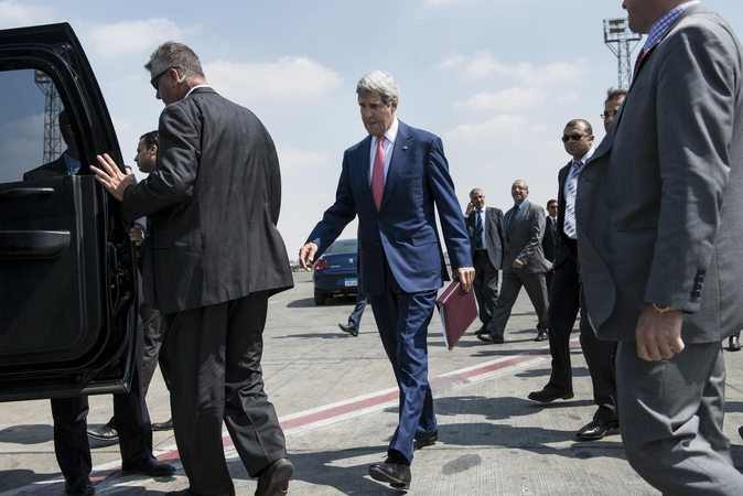 J. Kerry: Egiptas yra priešakinėse karo su terorizmu pozicijose