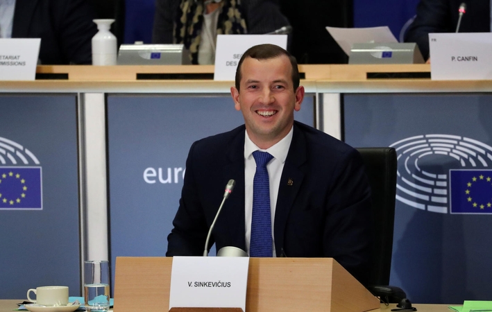 Eurokomisaras V. Sinkevičius atvyksta pirmojo vizito į Lietuvą