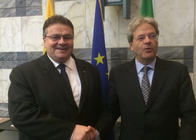 L. Linkevičius: Italija dėl pabėgėlių Lietuvai priekaištų neturi