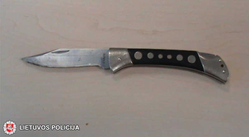 Ginkluotą plėšiką policija susėmė per 10 minučių