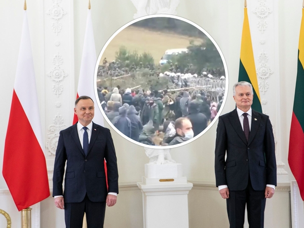 G. Nausėda dėl migrantų krizės reiškia palaikymą Lenkijai: aptarė situaciją su A. Duda