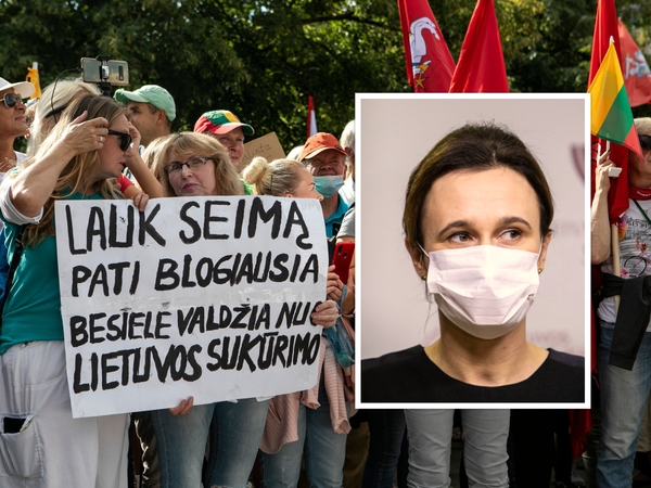 V. Čmilytė-Nielsen: kalbėtis su agresyviai nusiteikusia minia būtų klaida