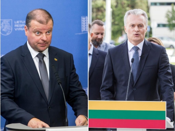 Prezidentu gyventojai mato G. Nausėdą ir S. Skvernelį