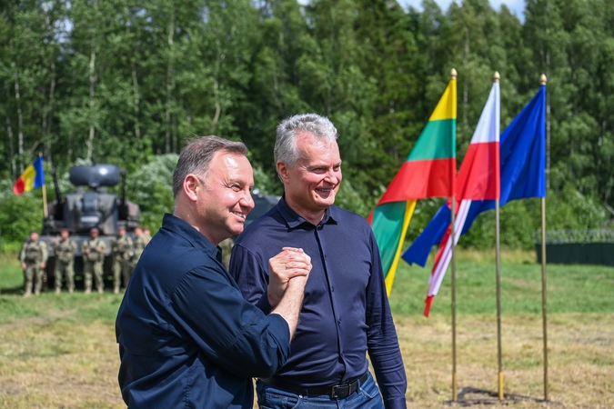 G. Nausėda Suvalkų koridoriuje: Lenkijos ir Lietuvos vienybė yra bloga žinia agresoriui
