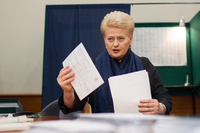 D. Grybauskaitė ragina žmones eiti balsuoti