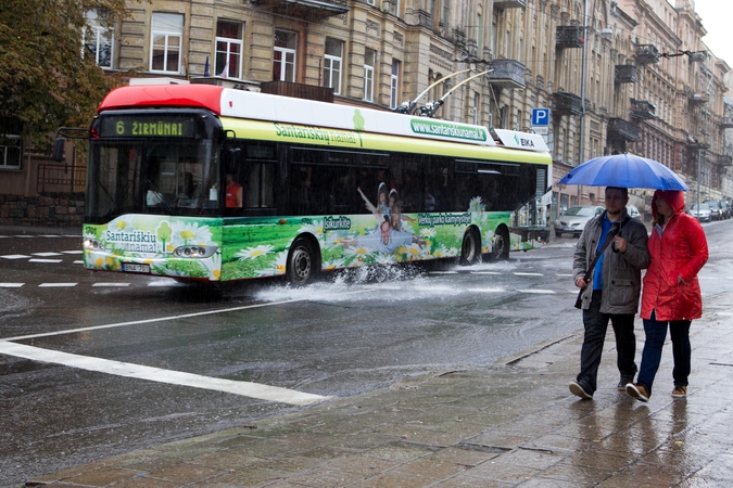 Ketvirtadienį sostinę merks lietus