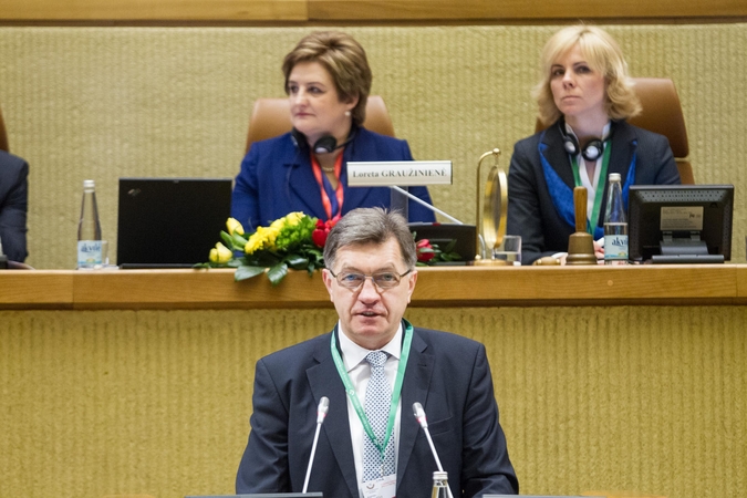 Premjeras: dėl Krymo aneksijos ES turi laikytis bendros vertybinės pozicijos