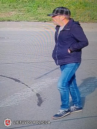 Įtariama, jog šis vyras įvykdė vagystę (gal pažįstate?)
