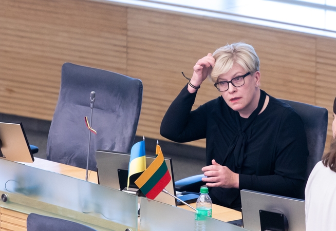 Premjerė ragina opoziciją arba dirbti savo darbą, arba reikšti nepasitikėjimą visa Vyriausybe