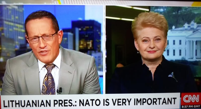 D. Grybauskaitė CNN atsisakė komentuoti D. Trumpą, bet pabrėžė NATO svarbą