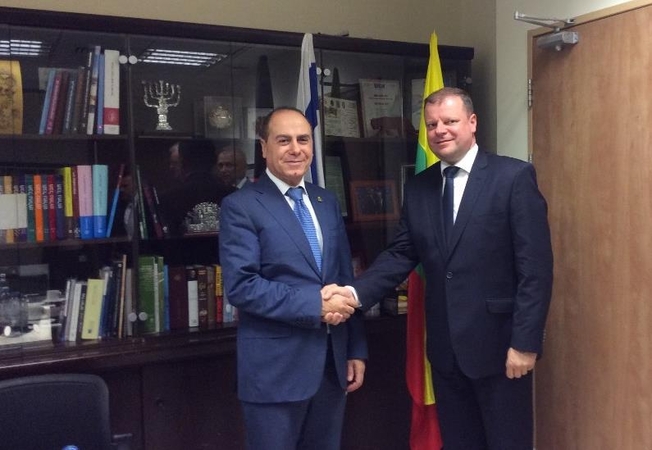S. Skvernelis susitiko su Izraelio vicepremjeru bei vidaus reikalų ministru S. Shalomu