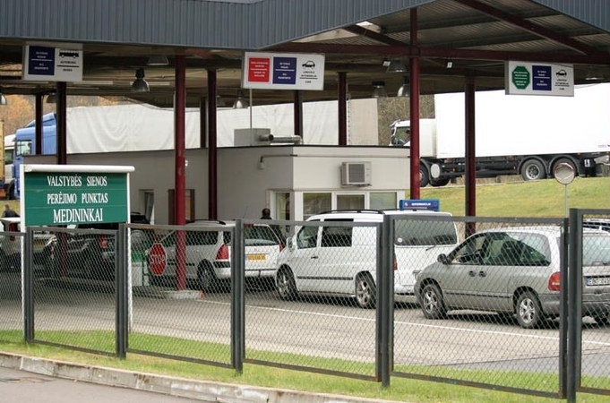 Medininkuose sulaikytas Baltarusijoje vogtas automobilis