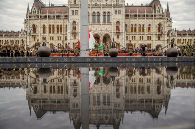 Lietuvoje lankosi Vengrijos parlamento pirmininkas