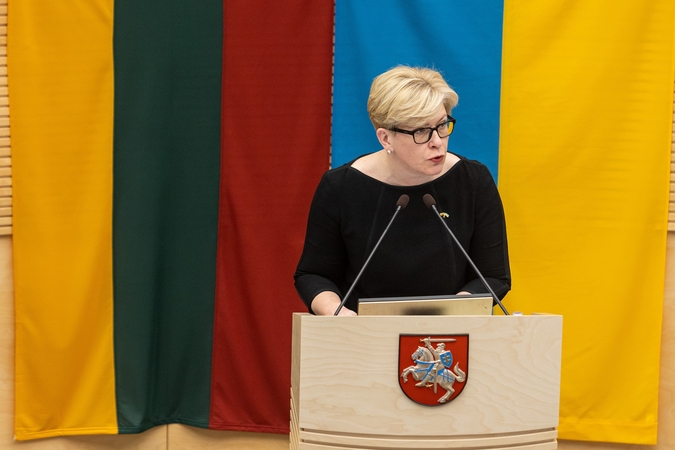 I. Šimonytė ragina nepasiduoti Rusijos propagandai dėl Vakarų sankcijų žalos jiems patiems