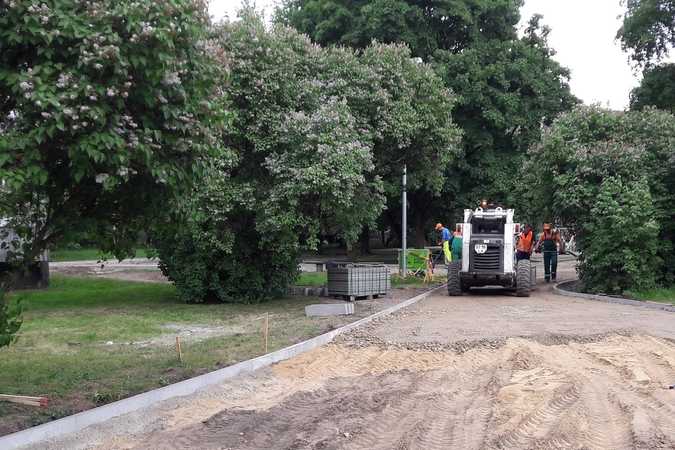 Vilkpėdės skvere įgyvendinami vilniečių norai